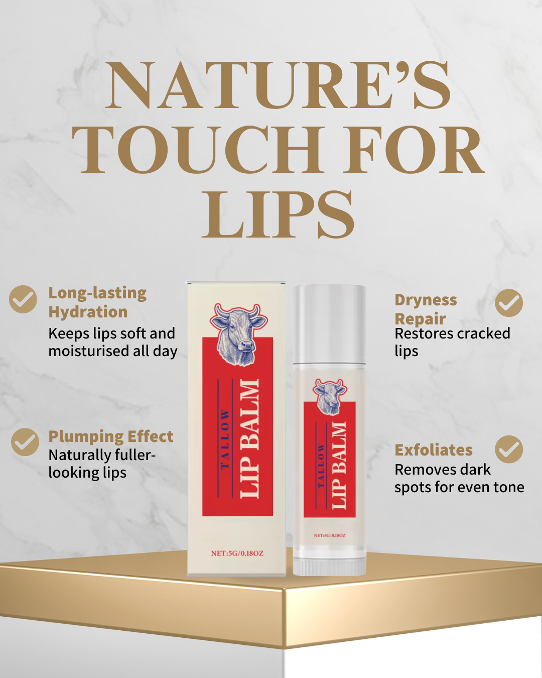 Beef Tallow Lipstick
